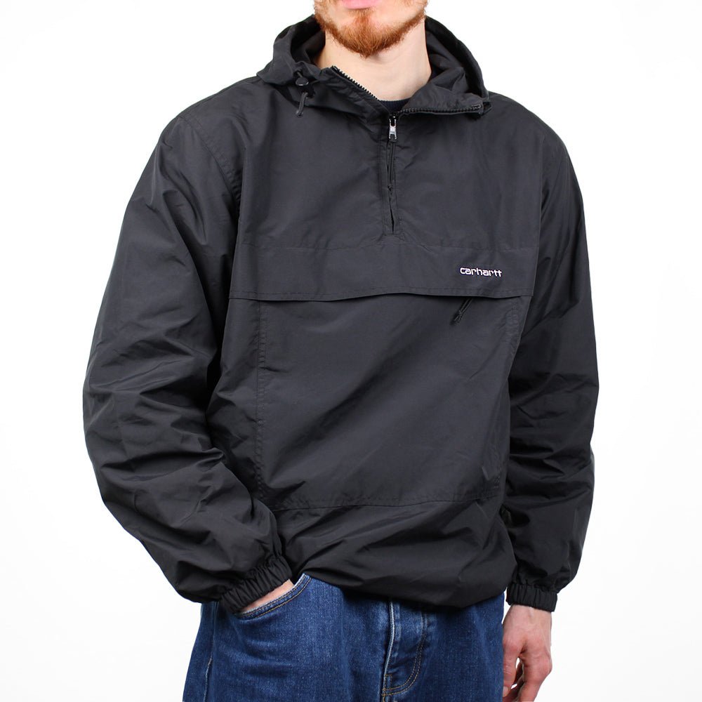 Carhartt Pullover Lined Windbreaker - Farbe: Black - Größe: M - VintageR2