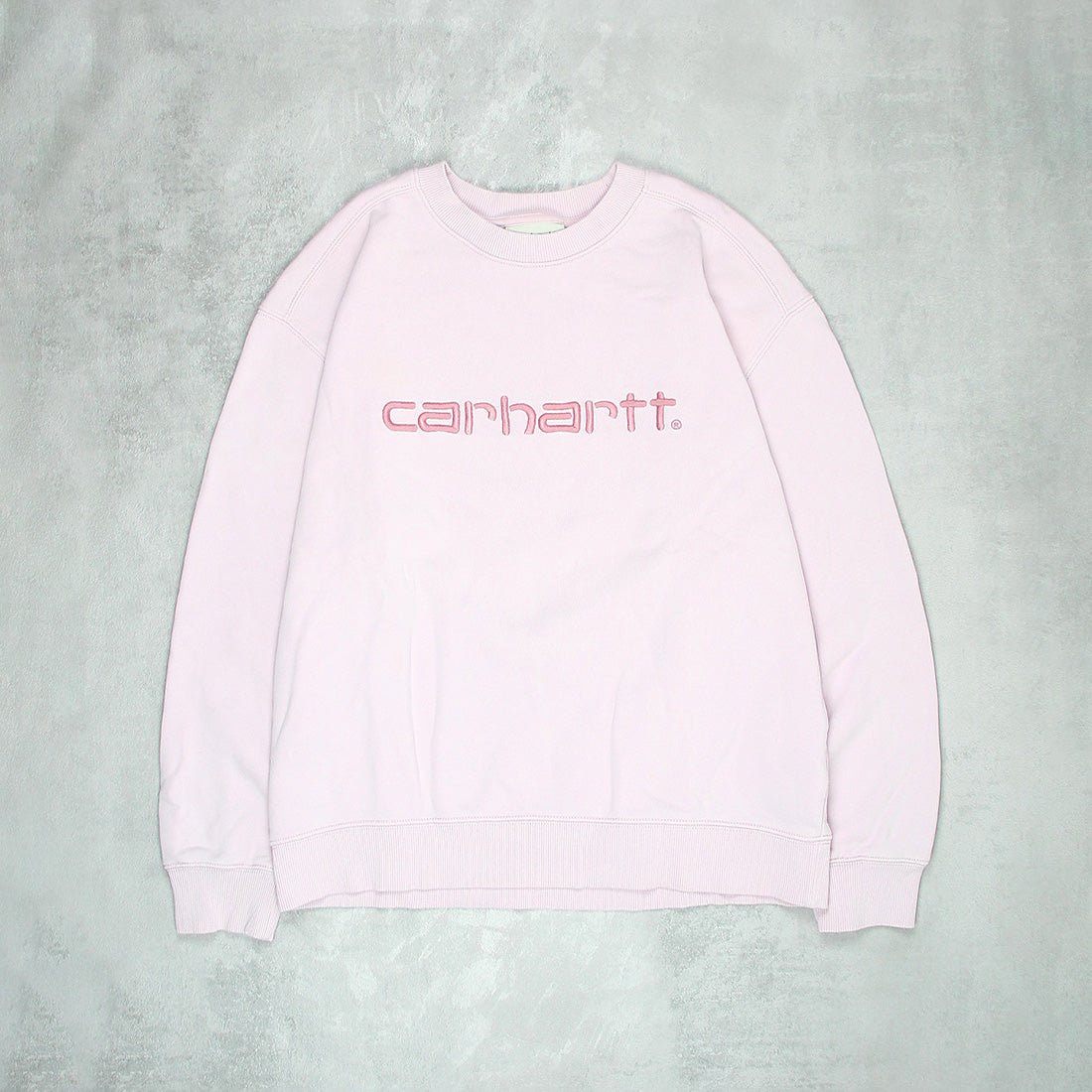 Carhartt Spellout Sweatshirt - Farbe: Pink - Größe: M - VintageR2