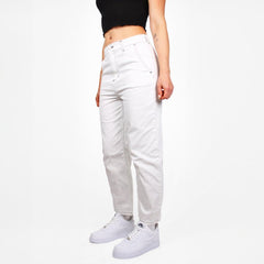 Carhartt WIP Armanda Pant Rigid Schwarze Naht - Farbe: White - Größe: M - VintageR2