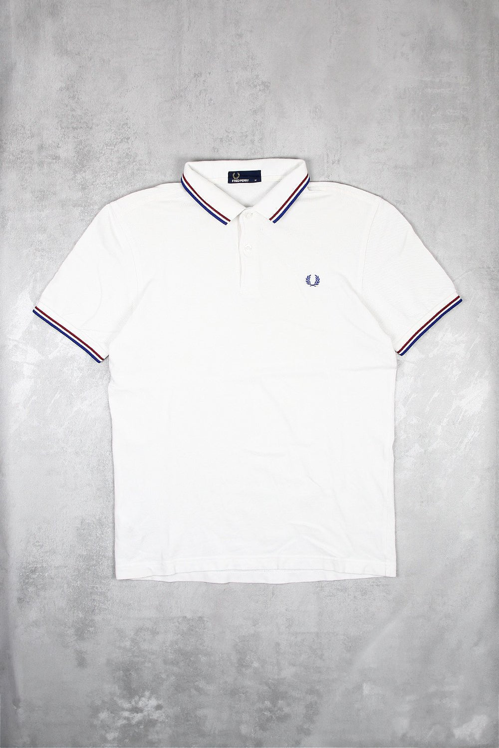 Fred Perry Polo Shirt - Farbe: White - Größe: M - VintageR2