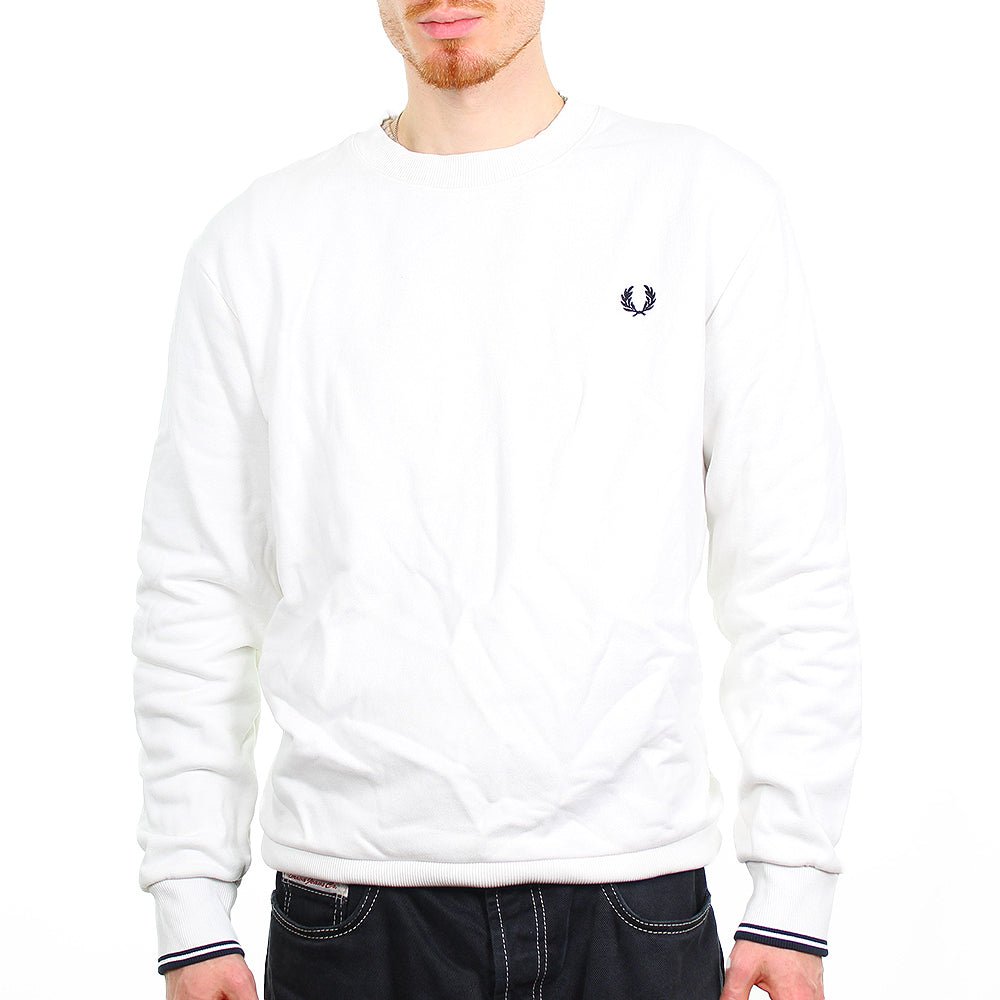 Fred Perry Pullover - Farbe: White - Größe: XL - VintageR2