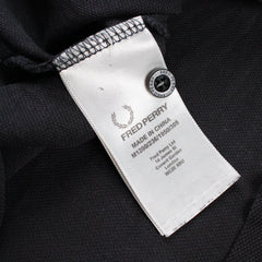 Fred Perry Streifen Polo Shirt - Farbe: Black - Größe: M - VintageR2