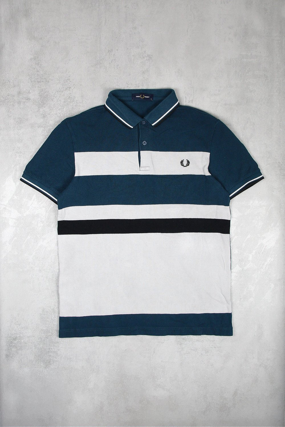 Fred Perry Vintage Polo - Farbe: Grey - Größe: M - VintageR2