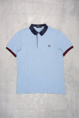 Fred Perry Vintage Polo Shirt - Farbe: LightSkyBlue - Größe: M - VintageR2