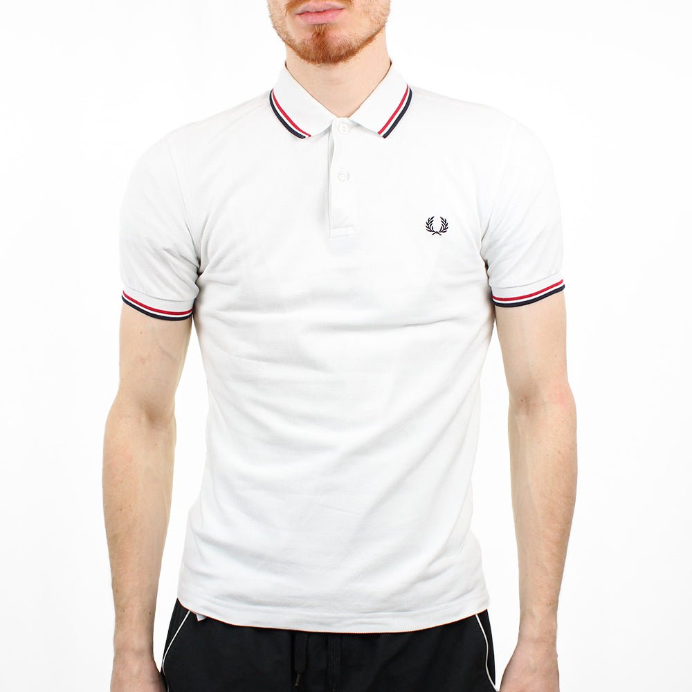 Fred Perry Vintage Polo Shirt - Farbe: White - Größe: S - VintageR2