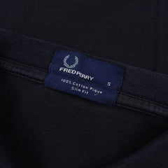 Fred Perry Vintage Polo Shirt in Marineblau Größe S