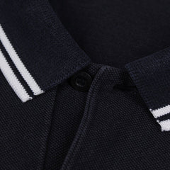 Fred Perry Vintage Polo Shirt in Marineblau Größe S