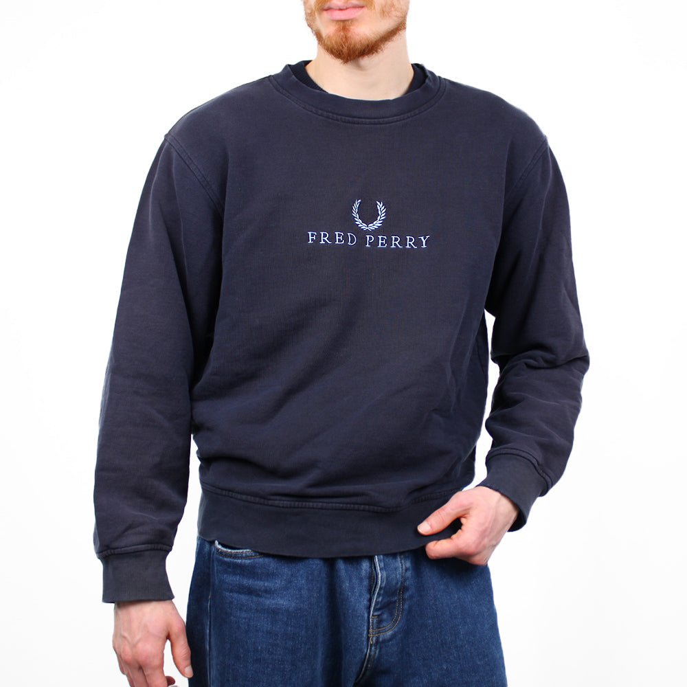 Fred Perry Vintage Sweatshirt - Farbe: Navy - Größe: XL - VintageR2