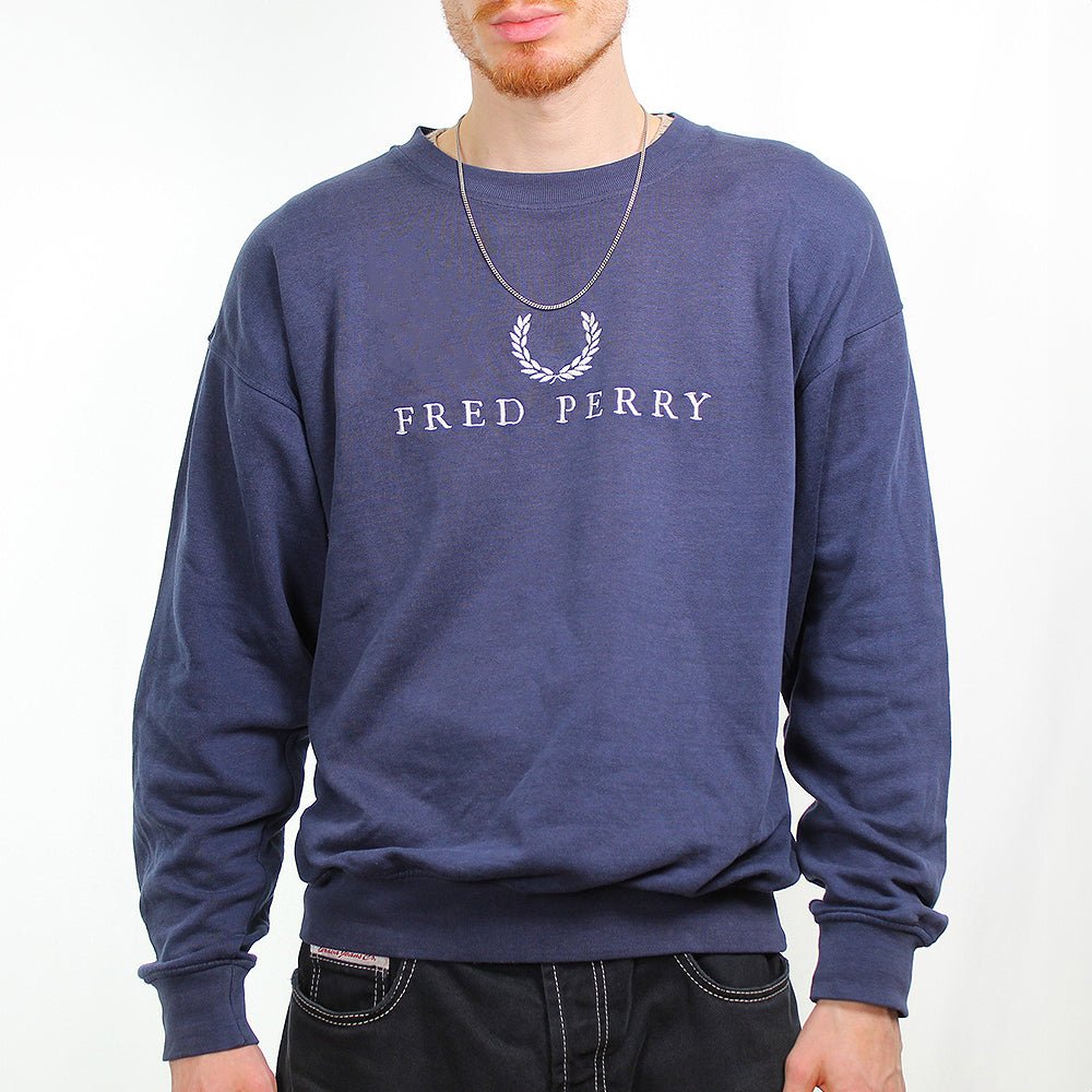 Fred Perry Vintage Sweatshirt - Farbe: Navy - Größe: XL - VintageR2