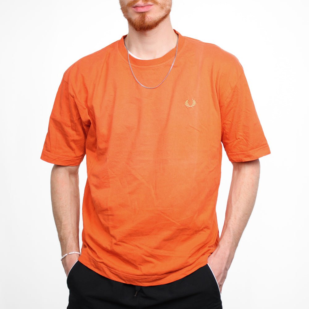 Fred Perry Vintage T-Shirt - Farbe: Orange - Größe: M - VintageR2