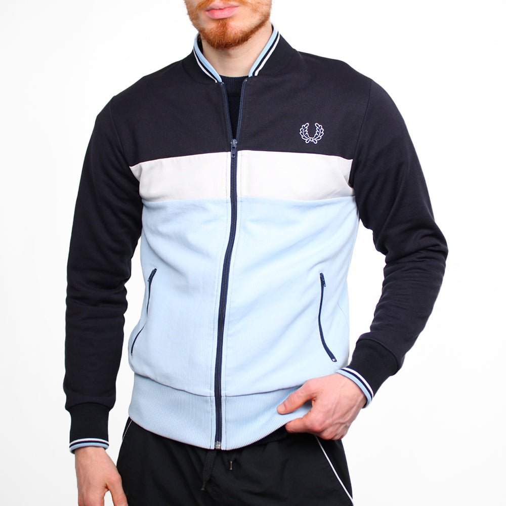 Fred Perry Vintage Trackjacket - Farbe: Navy - Größe: S - VintageR2