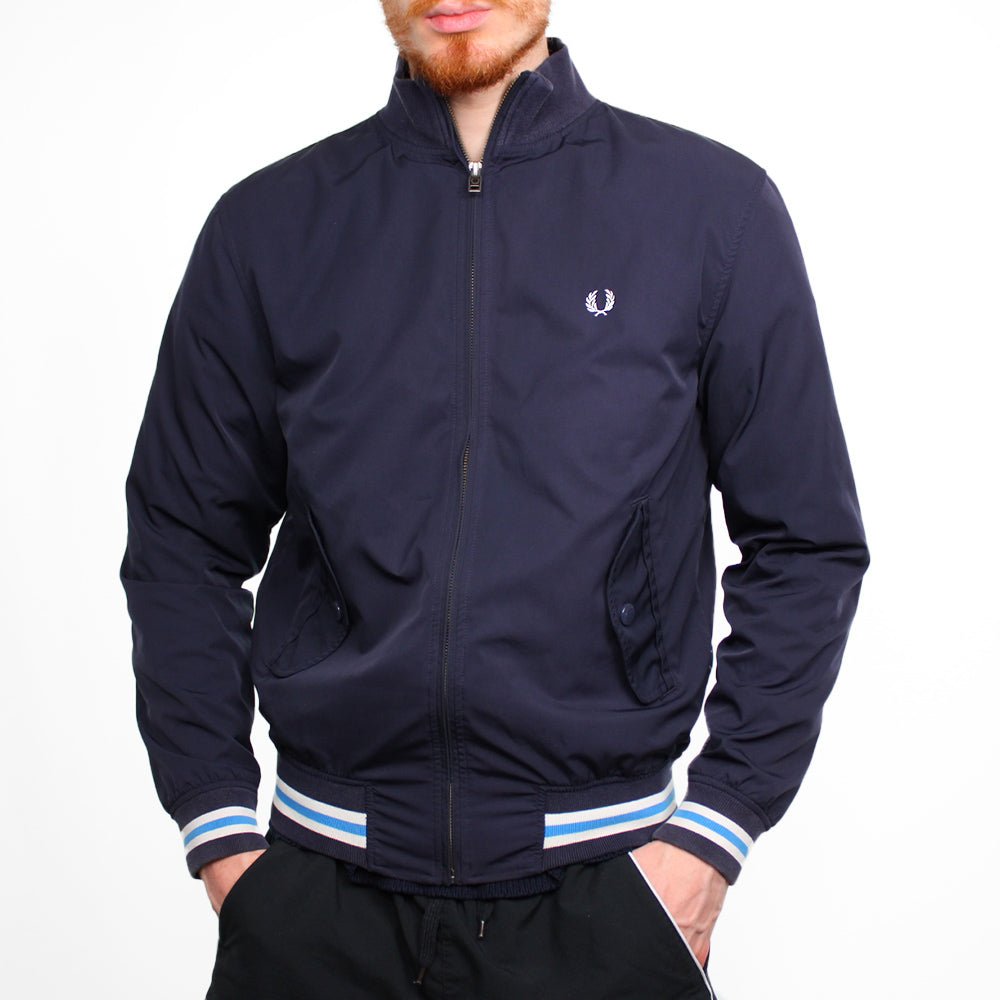 Fred Perry Vintage Trainingsjacke - Farbe: Navy - Größe: M - VintageR2