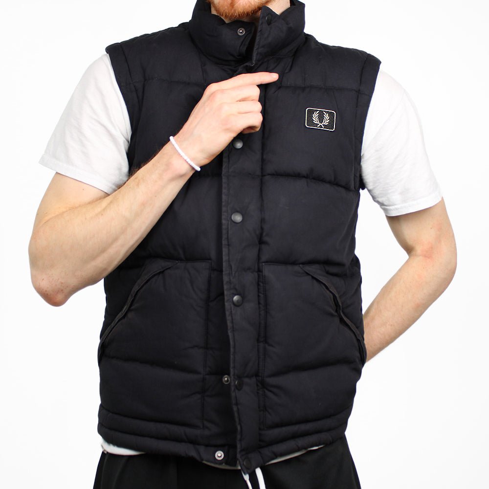 Fred Perry Vintage Weste - Farbe: Black - Größe: M - VintageR2