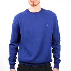 Fred Perry Viskose Sweatshirt - Farbe: RoyalBlue - Größe: L - VintageR2