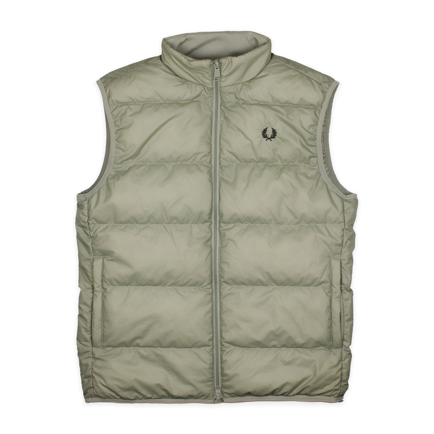 Fred Perry Weste in Oliv Größe M
