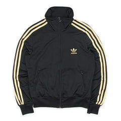 Adidas Tracksuit Firebird Schwarz Gold Damen Polyester – Vorderansicht