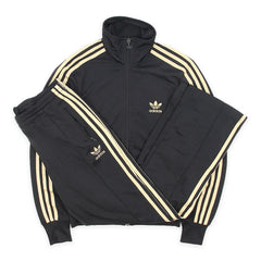 Adidas Tracksuit Firebird Schwarz Gold Damen Polyester – Gesamtansicht