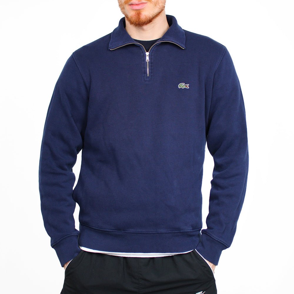 Lacoste Half Zip Troyer Pullover - Farbe: Navy - Größe: M - VintageR2