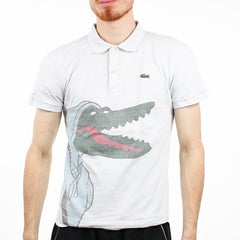 Lacoste Jeans - Michel - Tixier Polo - Farbe: White - Größe: S - VintageR2