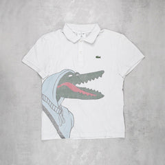 Lacoste Jeans - Michel - Tixier Polo - Farbe: White - Größe: S - VintageR2