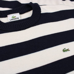 Lacoste Knit Pullover gestreift - Farbe: Beige - Größe: L - VintageR2
