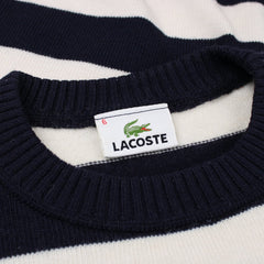 Lacoste Knit Pullover gestreift - Farbe: Beige - Größe: L - VintageR2