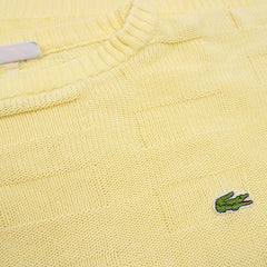 Lacoste Knit Sweater - Farbe: Gold - Größe: M - VintageR2