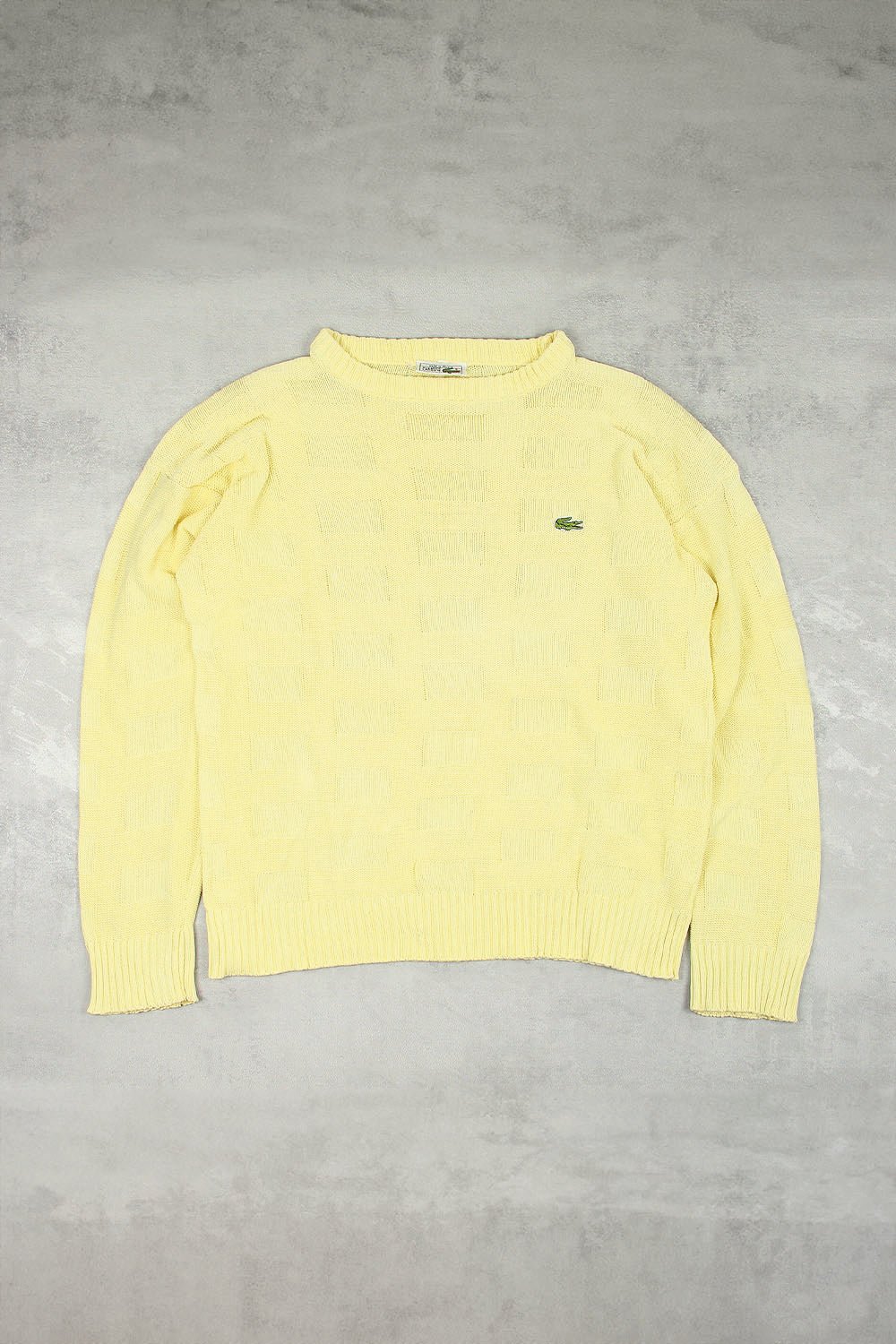 Lacoste Knit Sweater - Farbe: Gold - Größe: M - VintageR2