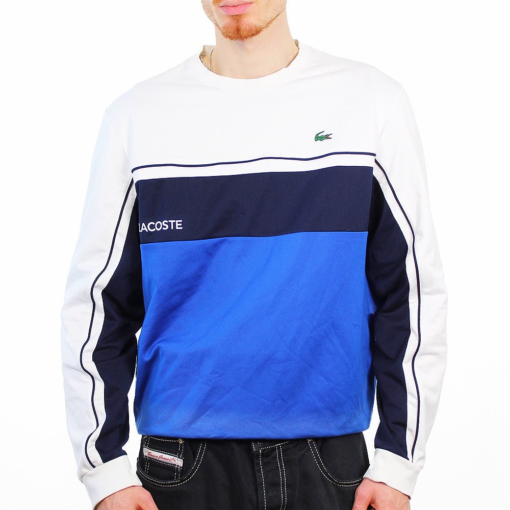 Lacoste Pullover gestreift - Farbe: RoyalBlue - Größe: L - VintageR2