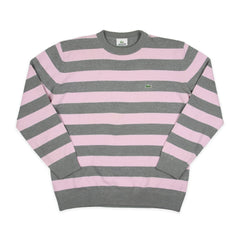 Lacoste Strickpullover in Grau Pink Größe L
