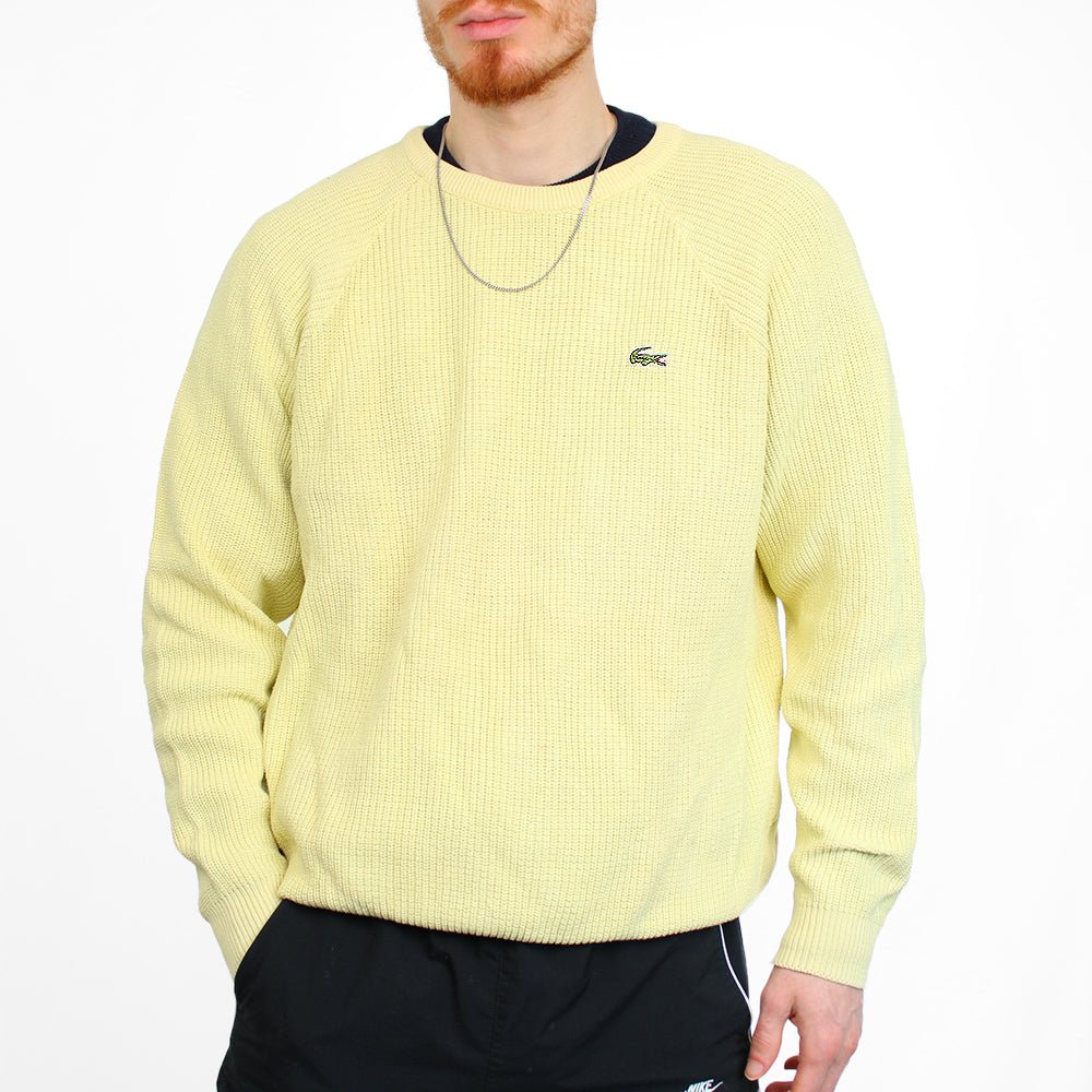 Lacoste Vintage Knit Strickpullover - Farbe: Gold - Größe: L - VintageR2