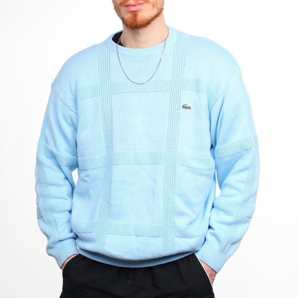 Lacoste Vintage Knit Sweater - Farbe: LightSkyBlue - Größe: L - VintageR2