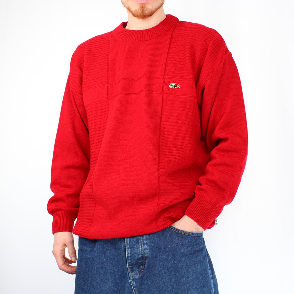 Lacoste Vintage Knit Sweater - Farbe: Red - Größe: XXL - VintageR2