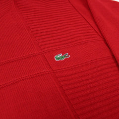 Lacoste Vintage Knit Sweater - Farbe: Red - Größe: XXL - VintageR2