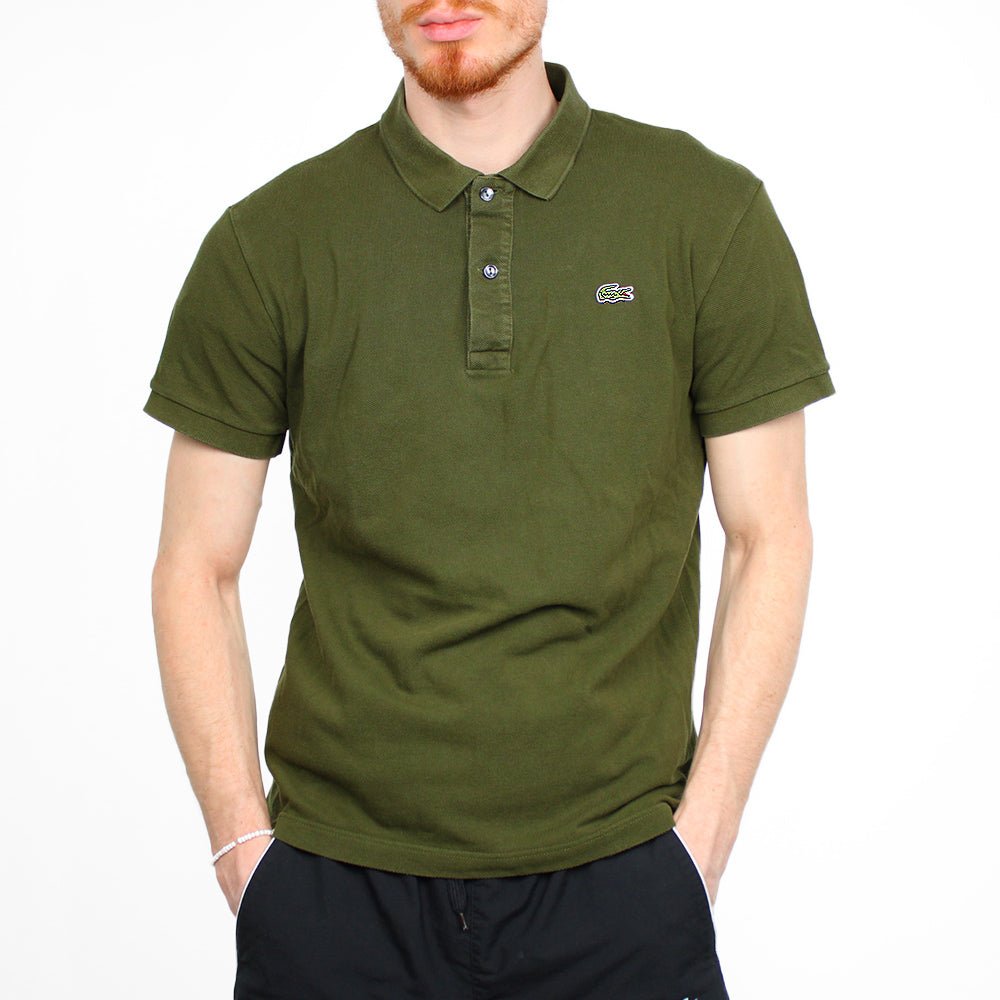 Lacoste Vintage Polo Shirt - Farbe: Olive - Größe: L - VintageR2