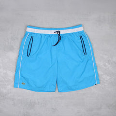 Lacoste Vintage Shorts - Farbe: LightSkyBlue - Größe: M - VintageR2