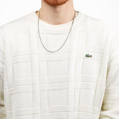 Lacoste Vintage Strickpullover Muster - Farbe: Beige - Größe: M - VintageR2