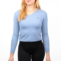 Lacoste Vintage Sweatshirt Babyblau - Farbe: LightSkyBlue - Größe: XS - VintageR2