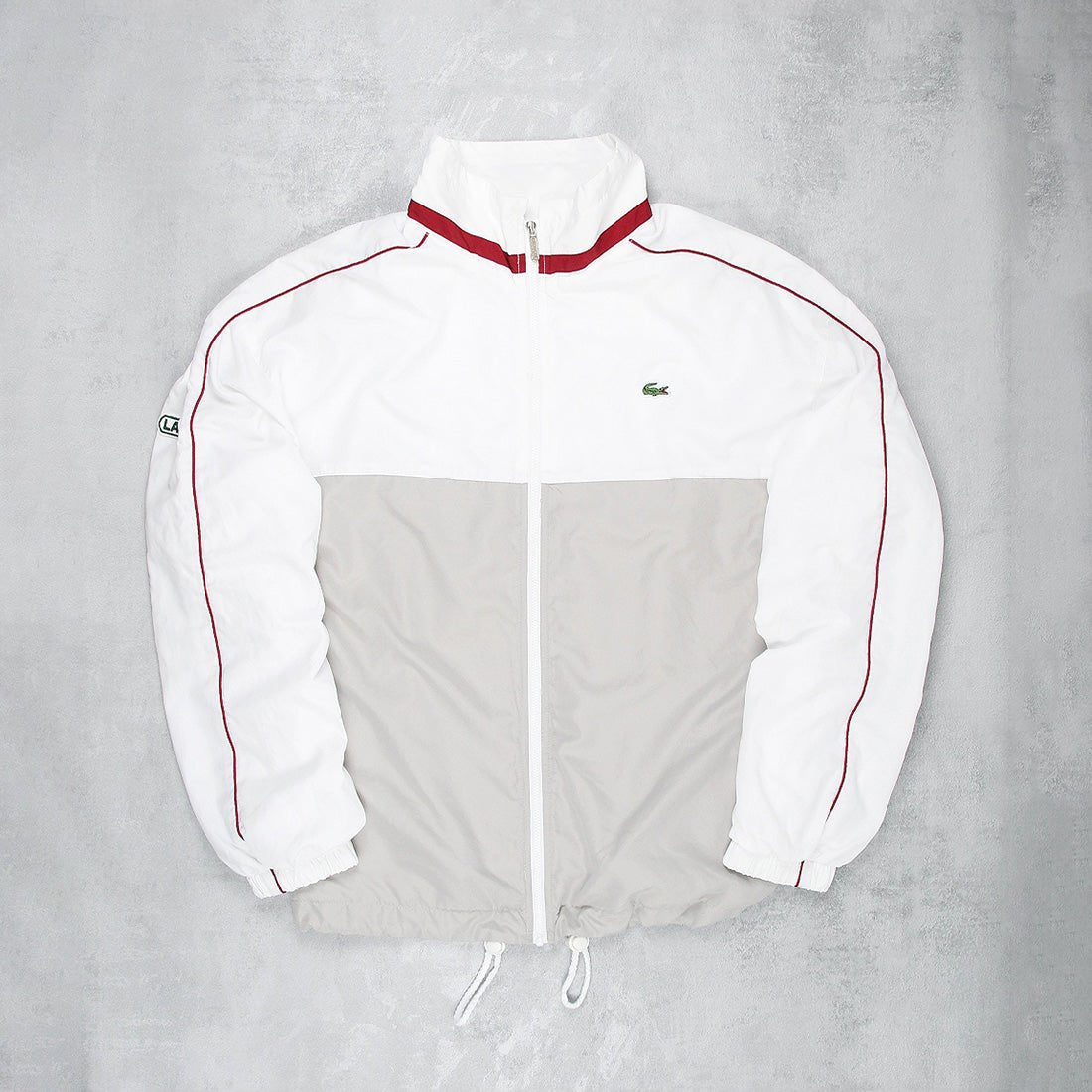 Lacoste Vintage Trackjacket - Farbe: White - Größe: M - VintageR2