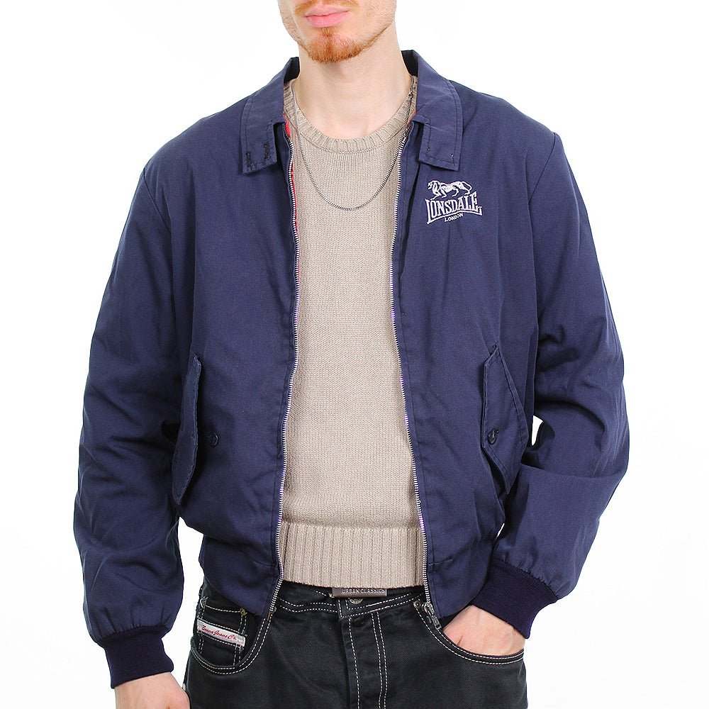 Lonsdale Vintage Harrington Jacke - Farbe: Navy - Größe: M - VintageR2