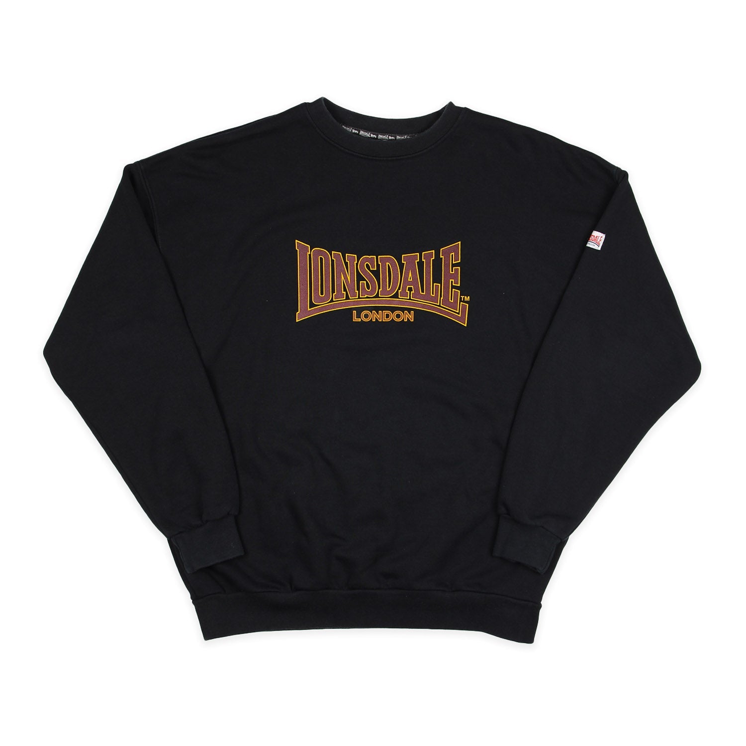 Lonsdale Vintage Pullover in Schwarz Größe L