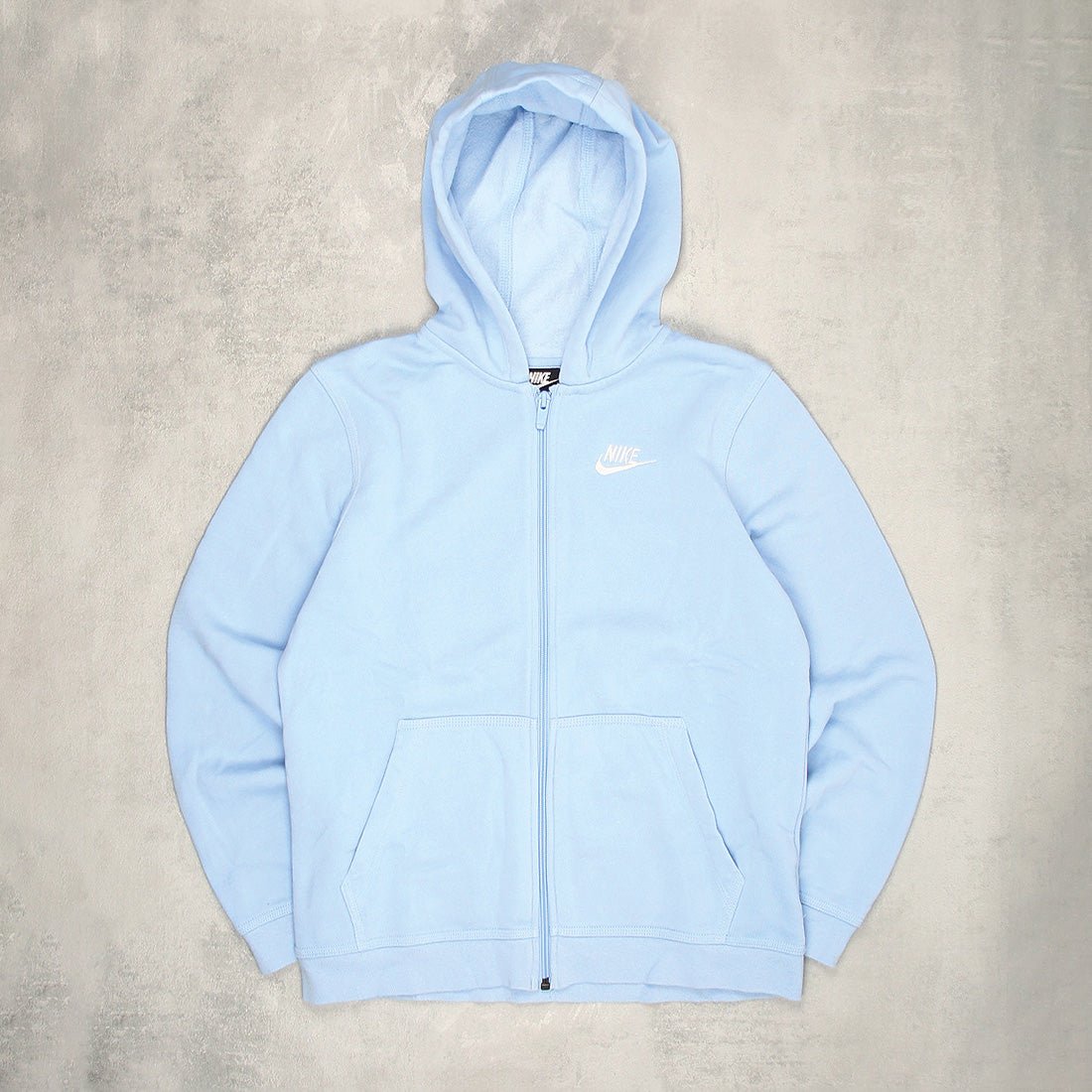 Nike Basic Babyblau Sweatjacke - Farbe: LightSkyBlue - Größe: S - VintageR2