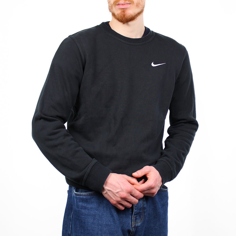 Nike Basic Sweatshirt Schwarz Weiß - Farbe: Black - Größe: M - VintageR2