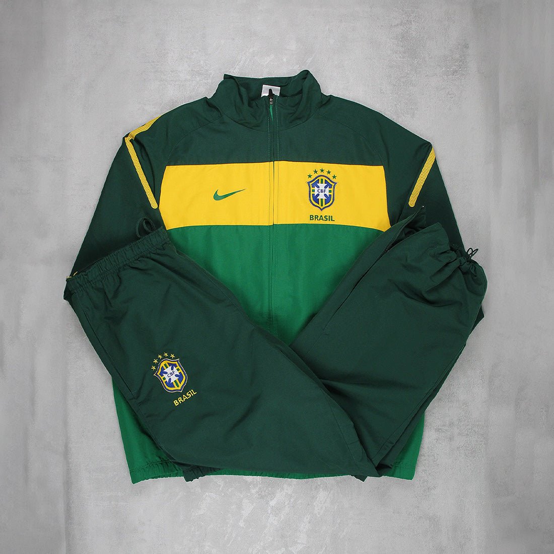 Nike Brasilien Tracksuit Vintage - Farbe: Green - Größe: L - VintageR2