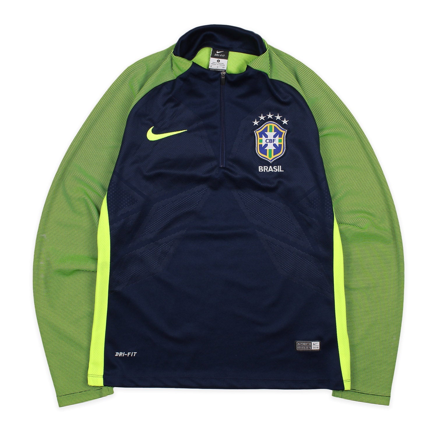 Nike Brasilien Trainingsjacke in Marineblau Grün Größe S