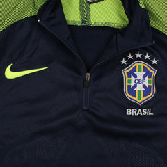 Nike Brasilien Trainingsjacke in Marineblau Grün Größe S