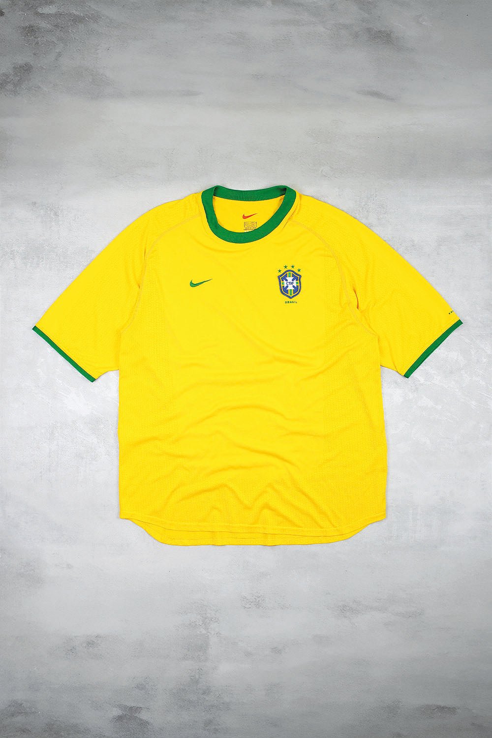 Nike Brasilien Vintage Trikot - Farbe: Gold - Größe: XXL - VintageR2