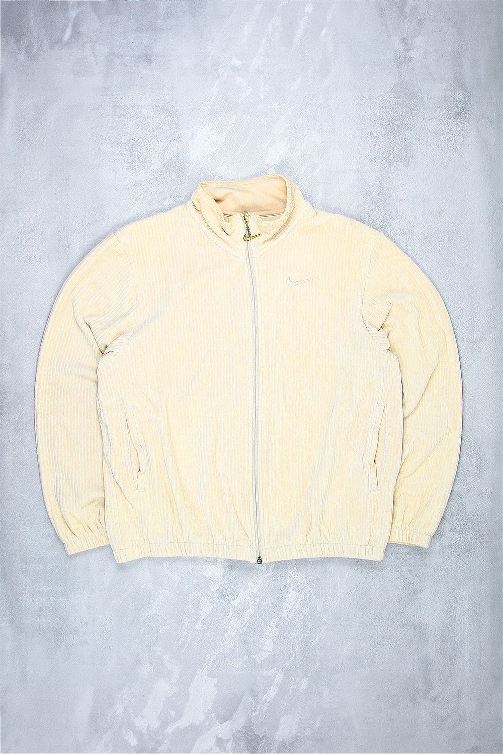 Nike Cord Troyer - Farbe: Beige - Größe: M - VintageR2