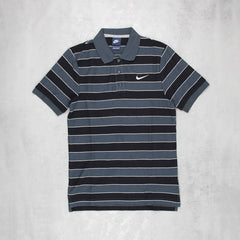 Nike Polo Shirt Solo Swoosh Vintage - Farbe: Black - Größe: M - VintageR2