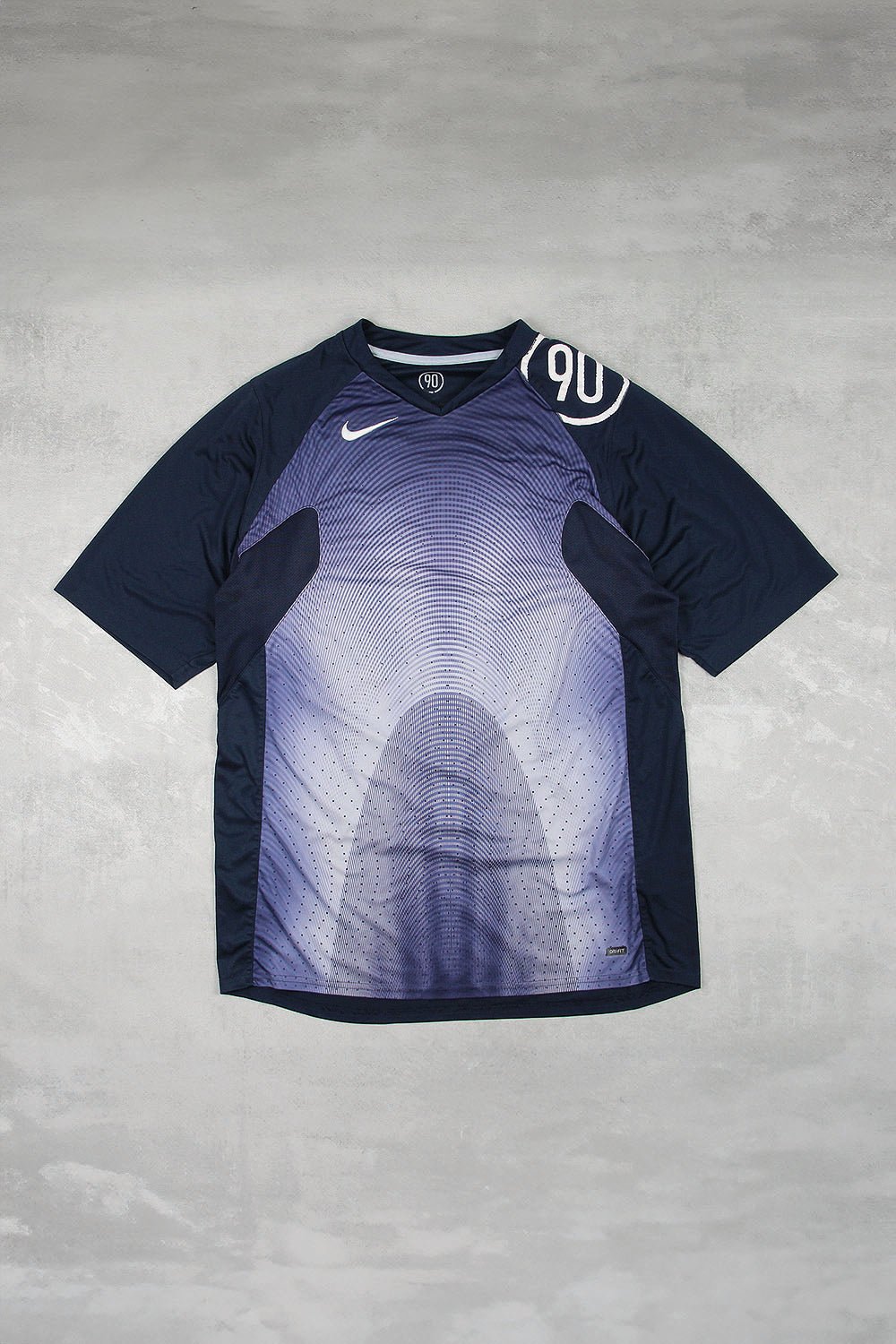 Nike Retro Sportshirt - Farbe: Navy - Größe: L - VintageR2
